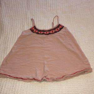 Baby pink flowy camisole tank top